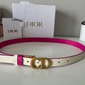 Dior | Accessories | Dior Fuchsia And Gold Womens Belt  display picture 1